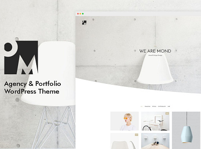 Mond - Agency & Portfolio WP Theme branding design landing page theme theme design theme for wordpress web website wordpress