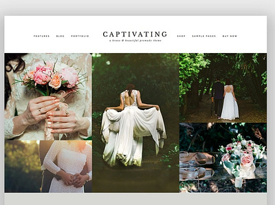 Captivating Wordpress Theme design web design website wedding theme wordpress theme wordpress theme design wordpress themes