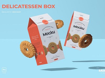 Delicatessen Box Mockup creative mockup design magazine mockup package design packaging mockup print mockup