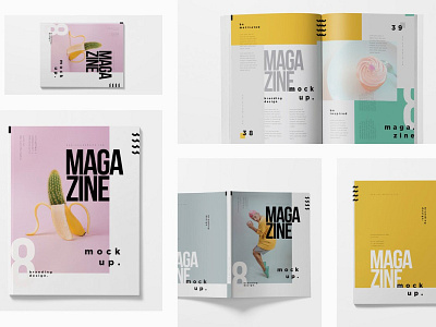 Softcover Magazine Mockups brochure mockup design magazine mockup magazine presentation mockup