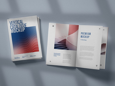 Vertical Catalog Magazine Mockup brochure mockup design magazine mockup magazine presentation mockup