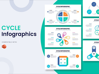 Cycle Powerpoint Infographics VOL 2 google slides powerpoint presentation slides slides templates