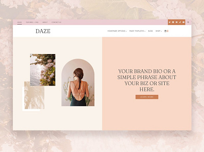 DAZE - Coaching, Blog, Shop Theme blog business theme theme design web design website wordpress wordpress theme