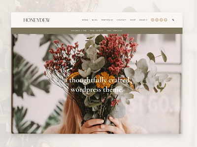 Honeydew- Business + Portfolio Theme blog business theme theme design web design website wordpress wordpress theme