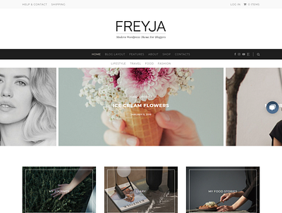 Freyja Pro - Multipurpose Theme blog business theme theme design web design website wordpress wordpress theme
