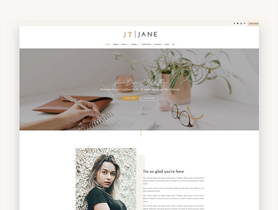 Jane Business Divi Child Theme blog business theme theme design web design website wordpress wordpress theme