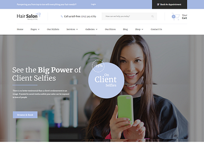 Beauty & Hair Salon WordPress Theme blog business theme theme design web design website wordpress wordpress theme