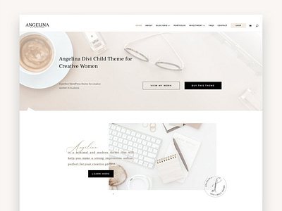 Angelina Business Divi Child Theme