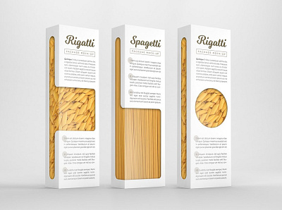Customizable Pasta Package box design branding label packaging product package