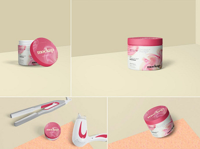 Cosmetic Packaging Mockups box design branding label packaging product package