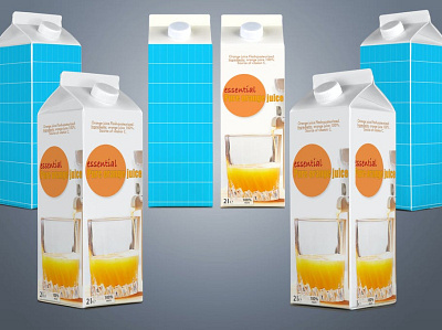 2L-Packaging-Mockup box design branding label packaging product package