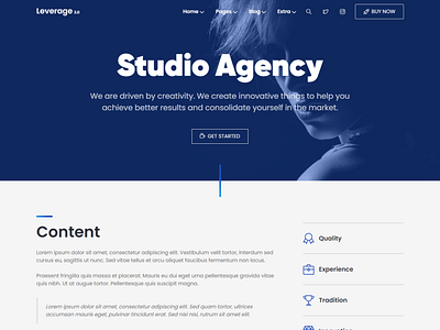 Leverage Studio Agency WordPress Theme