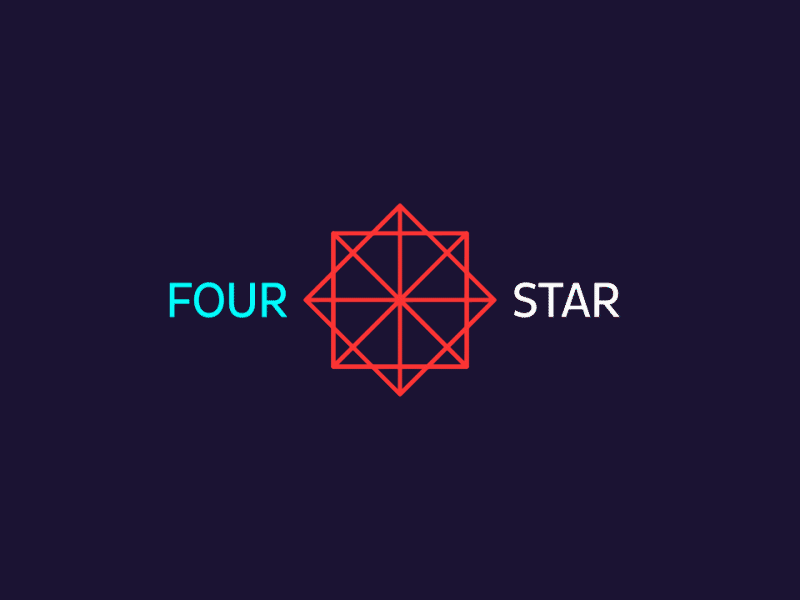 Four-Star animation app branding design graphics icon logo motion