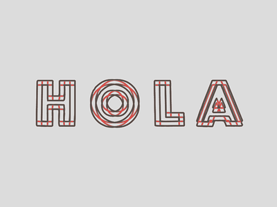 HOLA branding design flat graphics lettering logo type typography vector
