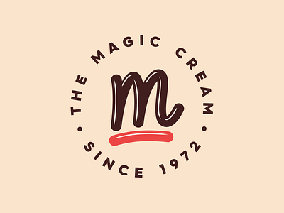 The Magic Cream badge behance branding colors design ice cream icon illustration lettering logo type typography