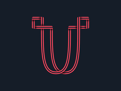 #36days_U 36daysoftype 3d alphabet illustration illustrator letter u lettering logo shadow type typography