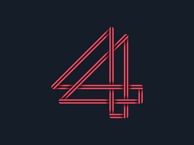 #36days_4 2d 36daysoftype 3d alphabet illustration illustrator lettering logo number 4 shadow type typography