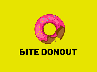 Bite Donut abstract design design graphic design illustration logo logo design