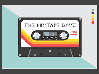 Tape Cassette cassette tape design graphic design hip hop illustration typography walkman