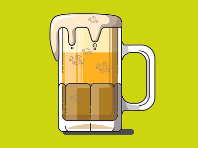 Beer Mug beer beer mug branding colors design graphic design hops icon illustration minimal