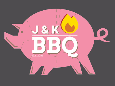 BBQ Logo bbq fire flame graphic design logo logodesign