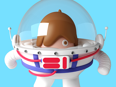 Astronaut astronaut c4d cinema4d illustration ilustración modelado3d render