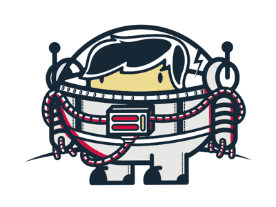 Sticker astronaut astronauta illustration ilustración sticker