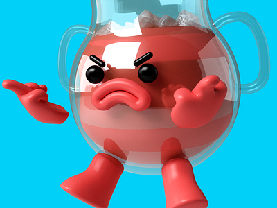 Bad Kool-Aid 3d c4d desing character illustration ilustración kool aid