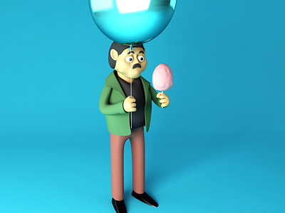 Choche 3d c4d choche desing character illustration ilustración