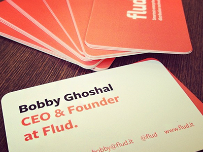 Flud business cards business business card card enterprise flud mobile news print reader rss social typography
