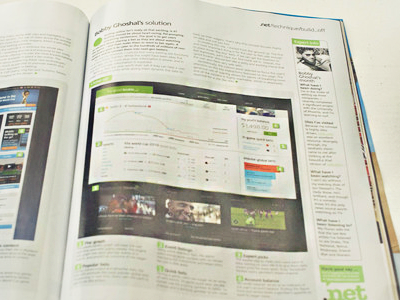 The Good Bookie featured in .NET Magazine .net analytics bet betting bookie business data financial magazine newsfeed realtime
