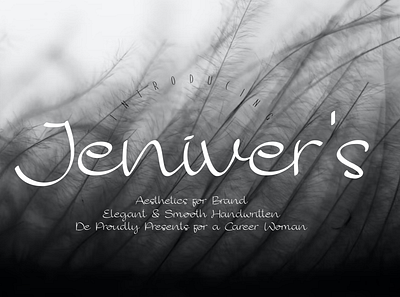Jeniver's Font lettering
