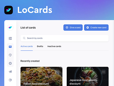 LoCards — Intro analytics animation app card case study chart clean dashboad design systems figma gradients microinteraction minimal modern motion statistics ui ux uxui