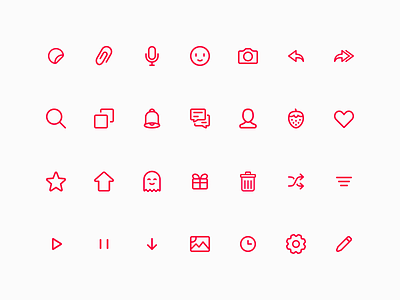 Dating app – Icons app clean dating icons minimal modern web