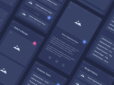 Cooking iOS App Wireframes