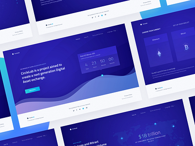 New Cryptocurrency Website Design by Serhii Pykin on Dribbble