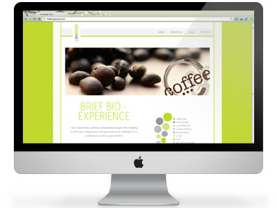 My Design and... design green portfolio web