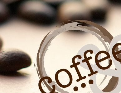 Coffee and design identity logo