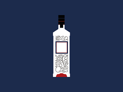 Gin Bottle Icon Beefeater 24 bottle cocktails design gin gintonic grapefruit ice icon illustration menu vector
