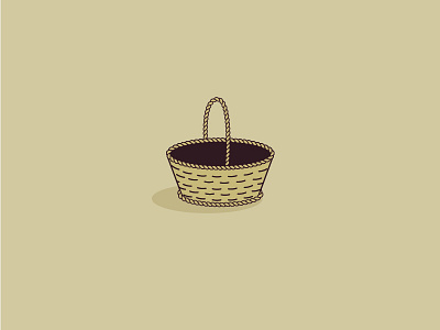 MrNatural Basket earth icon mr natural orchard plants rural sowing vector water