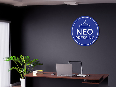 Neo Pressing Signage branding design graphic design illustration logo
