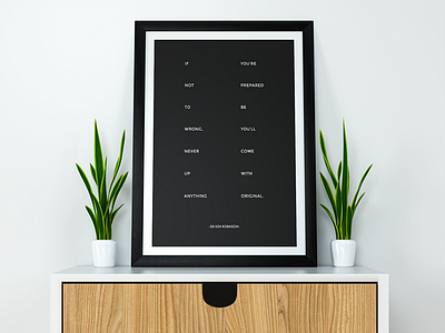DesignerShip poster competition a3 black competition minimal poster print quote typography