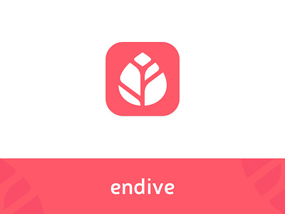 Endive App Icon app endive food app food diary health app icon logo design