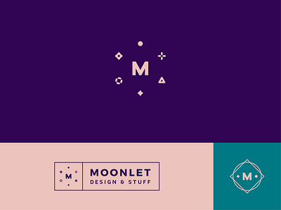 Moonlet logo branding initial logo logo design logotype monogram