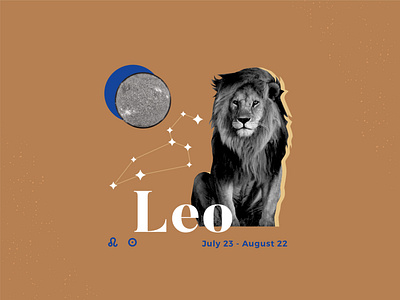 Weekly Warm-up Zodiac Sign1 astrology collage graphic design leo sign