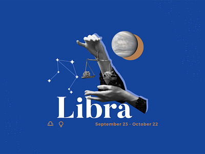 Weekly Warm-up Zodiac Sign2 astrology collage graphic design libra sign