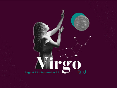 Virgo composition astrology collage horoscope virgo woman zodiac