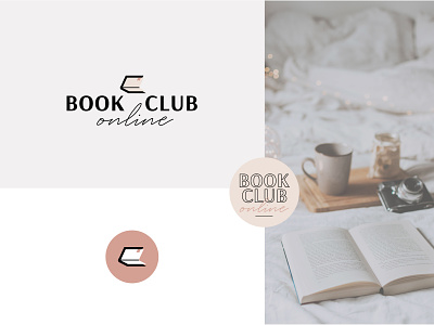 Book Club Logo book book club branding hip icon logo logotype modern