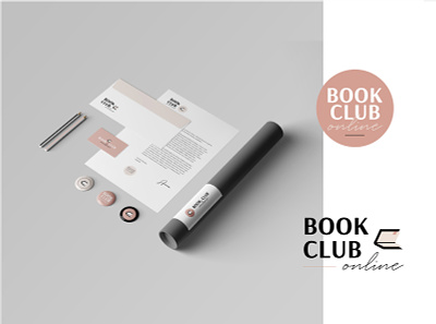 Book Club book book club branding cute icon laptop logo logotype