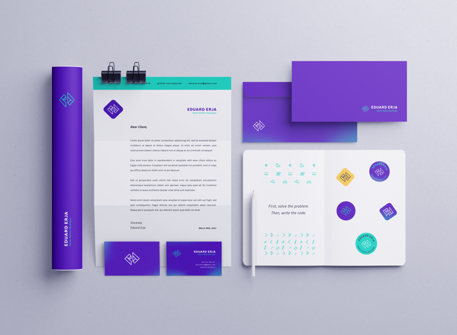 Web Developer | Visual Identity by Diana Preda on Dribbble